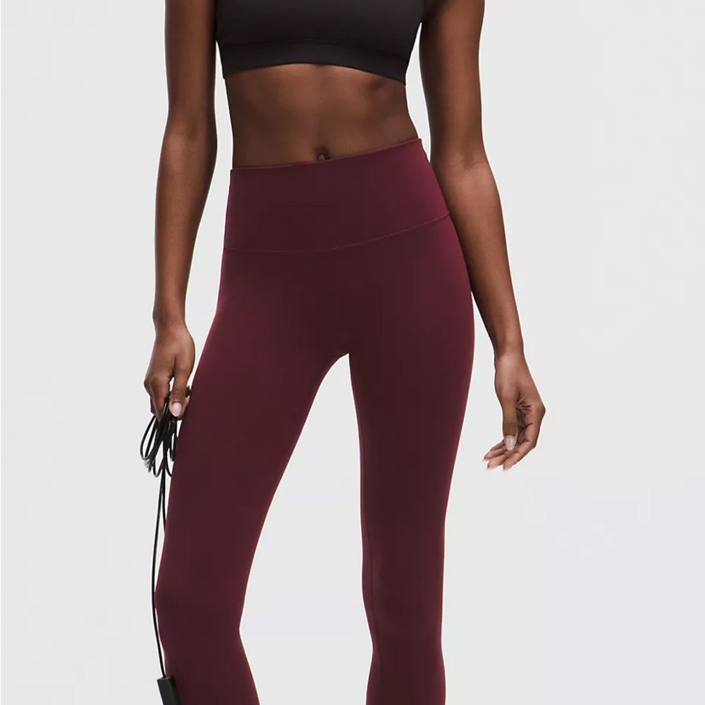 Lululemon Athletica Burgundy Leggings